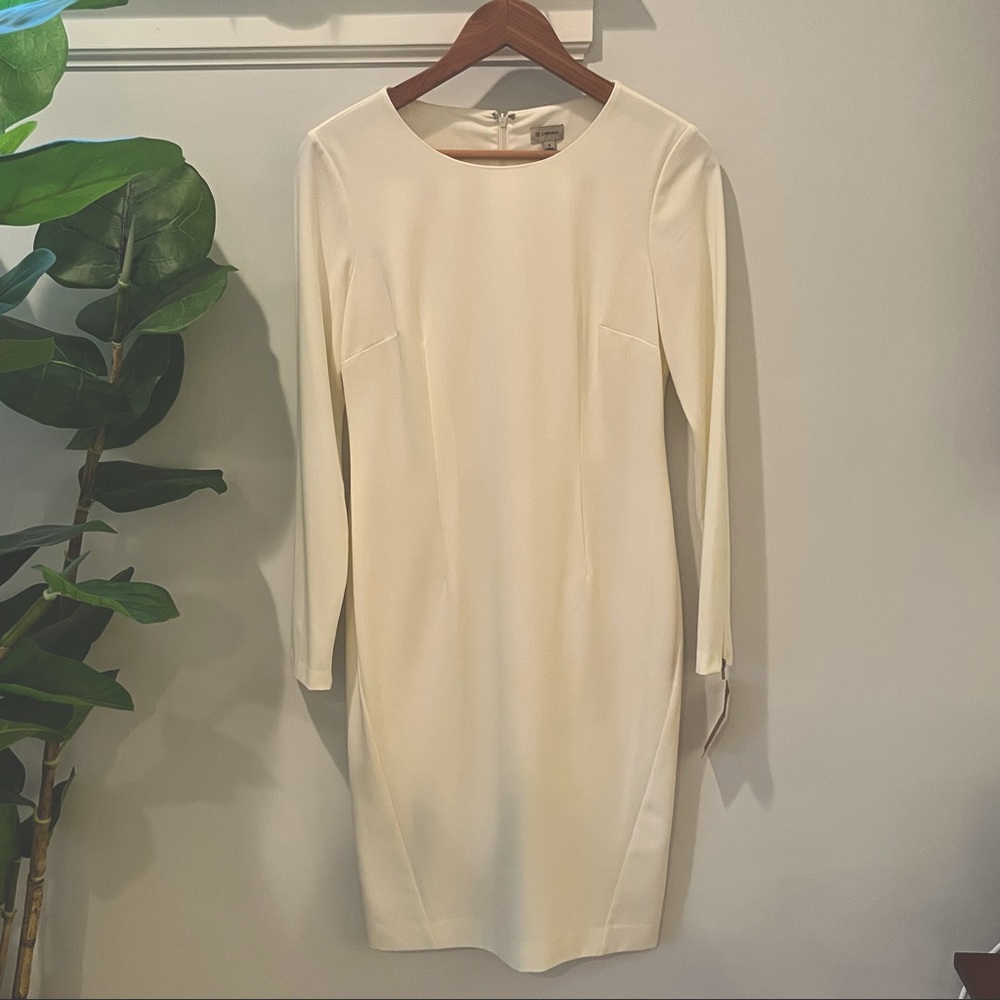 NWT Cremieux Bari Crepe Long Sleeve Dress - 4